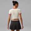 Women's Jordan T Shirts Women's Ecru Crew Neck Moderate