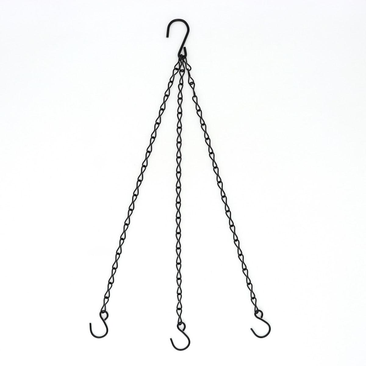 

40 см искусственный ротанг подвесная корзина цветочный горшок цепь с 3 крючками бассейн гидропонные растения бассейн для выращивания растений домашний декор сада