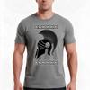 Spartan Helmet Black Tshirt Summer Casual Cotton Tee Oversized Streetwear Tops Vintage Graphic Print Loose Fit Short Sleeve