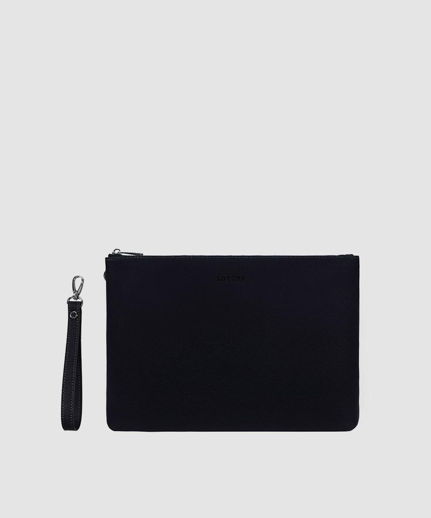 Lotuff Men'S Leather Clutch Bag Lo-6403-M Bk Black