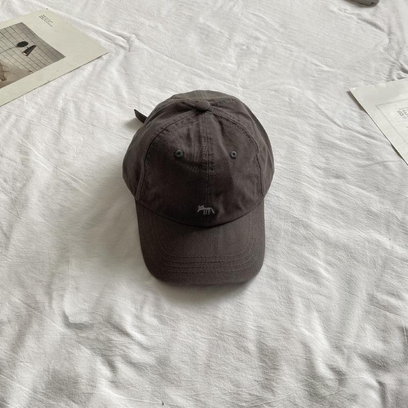 Koreanische bestickte Baumwoll-Baseballkappe mit kleinem Fuchs für Männer und Frauen mit breiter Krempe, die Gesichter zeigt, mit kleiner Entenküken-Kappe, Sonnenschutz, Trend