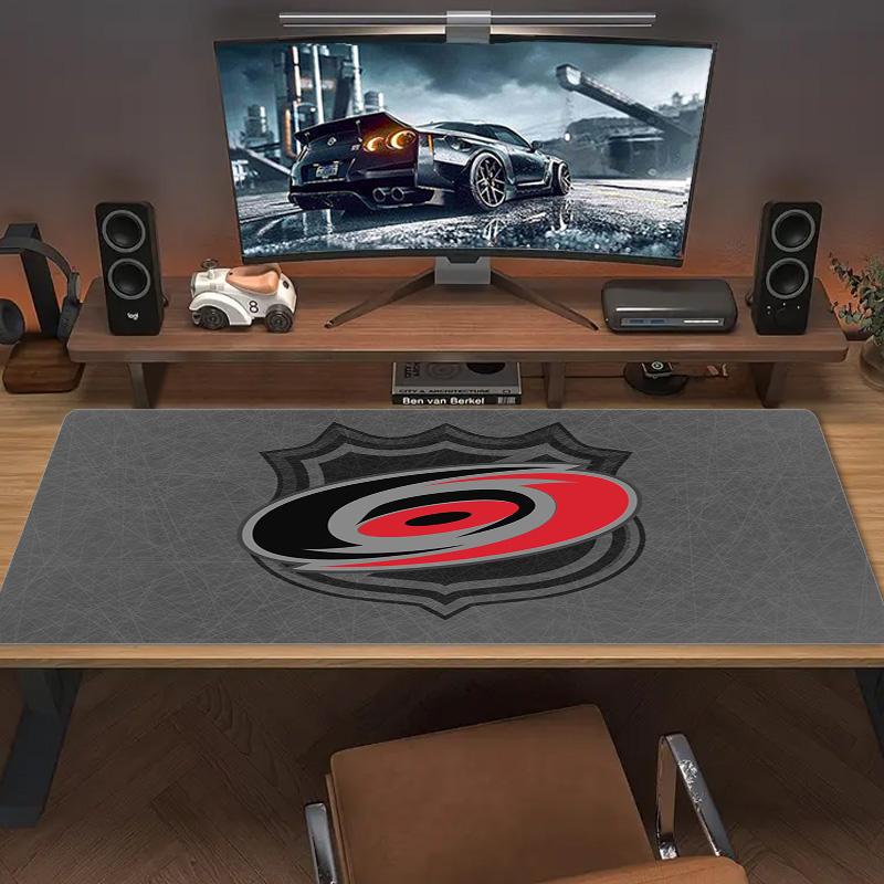 Carolina Hurricanes Logo Color Mouse Pad Large Gaming Table Cushion Non-slip Laptop Tablet Big Mousepad XXL Mat Mini PC Playmat With Lock edge