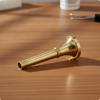 Brass Instrument Mouthpiece Golden Metal Polished for Marching Band