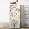 9pcs New Easter Window Stickers Double Sided Printed Pvc Electrostatic Home Decor Glass Decals Reusble Easter Party Decorations
