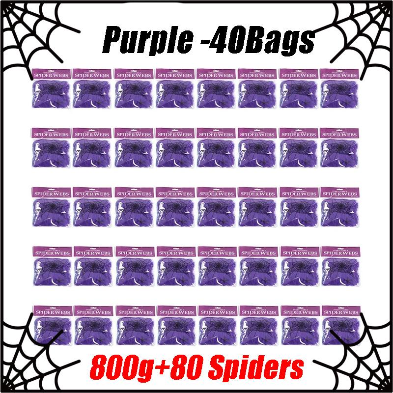 Halloween Spider Web Decorations Stretch Cobwebs with Fake Spiders, Scary Indoor/Outdoor Halloween Party Props