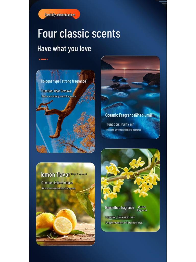 Interstellar Rotating Solar Car Air Freshener - Safe, Fragrant Ornament for Your Journey