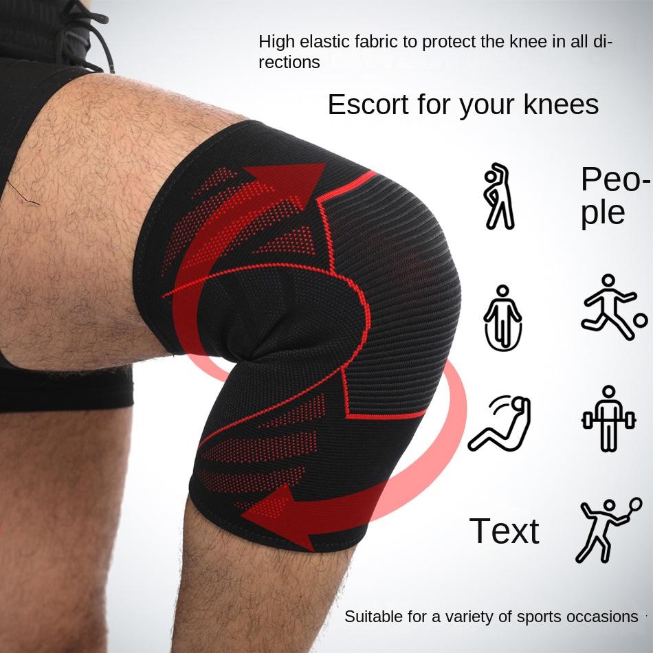Sports Kneepad Running Fitness Basketball Men's Women's Training Supplies Protector Warm Non-slip Meniscus Protection Nylon