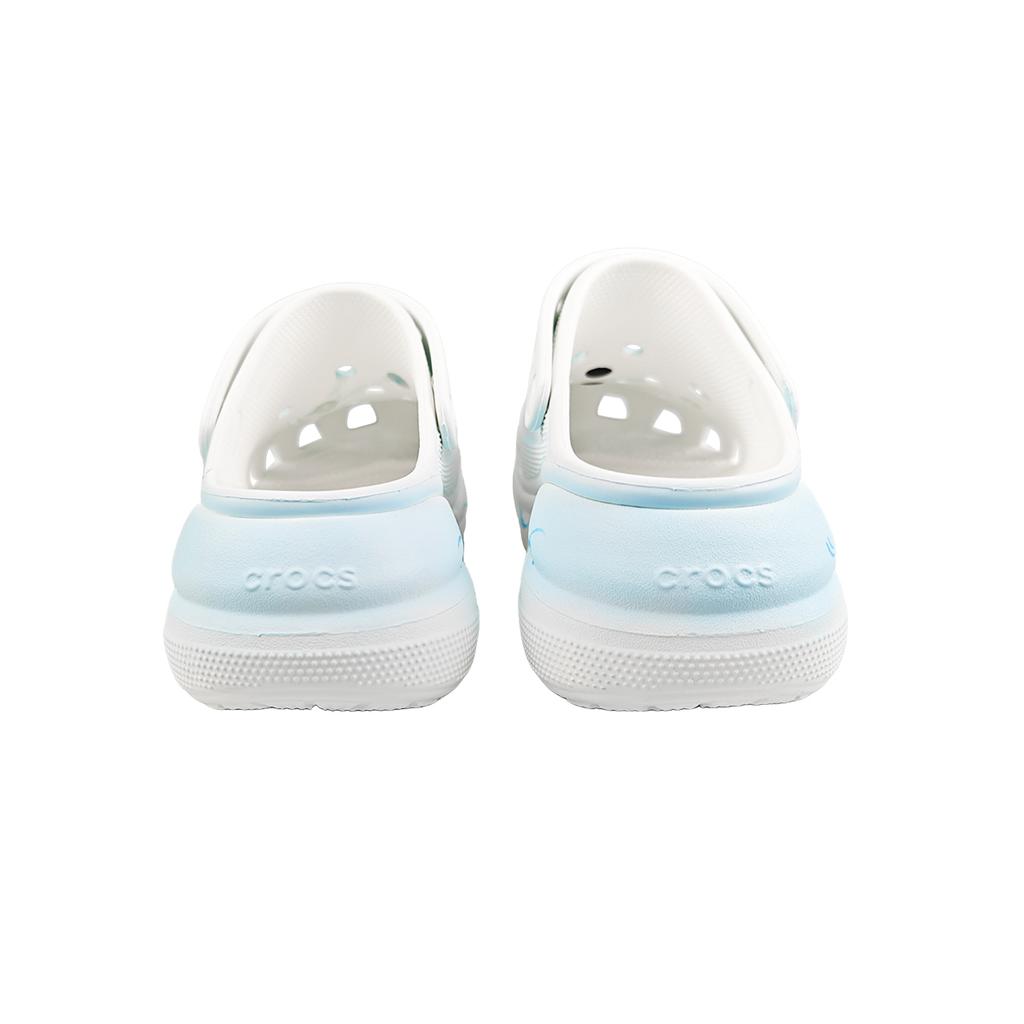 Crocs Crush Clog EVA Ocean & Shell Puff Shoes Casual & Comfortable Hole Shoes Women's White Blue