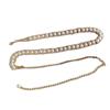 Pearl Belt for Women Korean Skirt with Versatile Retro Sweet Decorative Sweater Shirt Accessories Metal Thin Waist Chain