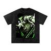 Camiseta de Algodón Oversize de Zoro de Verano Camiseta Vintage de Anime One Piece Camisa de Anime Monstruo Unisex Manga Corta