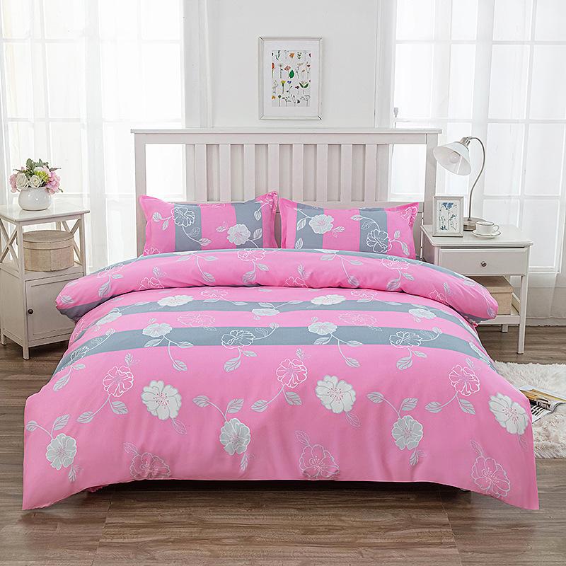 Skin-Friendly Brushed Comforter Comforter Cover Bedding Bed Sheet Futon Cover Set Four-Piece Set