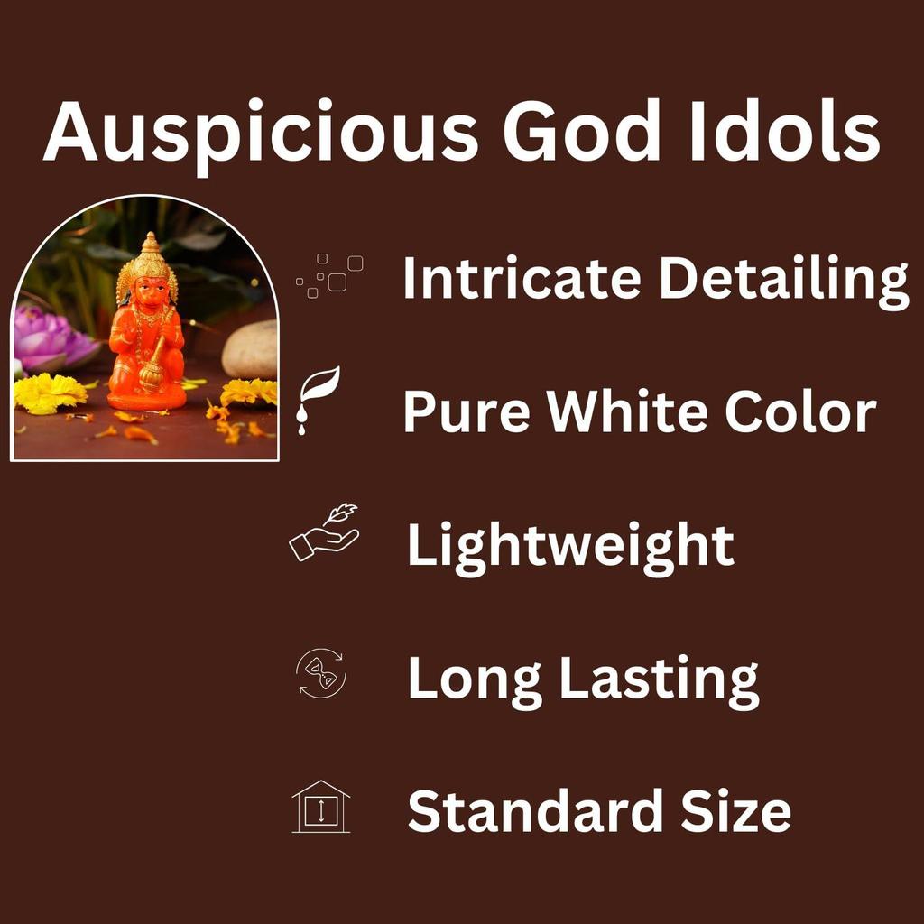 Hanuman Ji Murti Statue Bajrangbali Balaji Murti for Home Office Pooja Room Decoration Blessing Sankat Mochan Bhagwan Idol