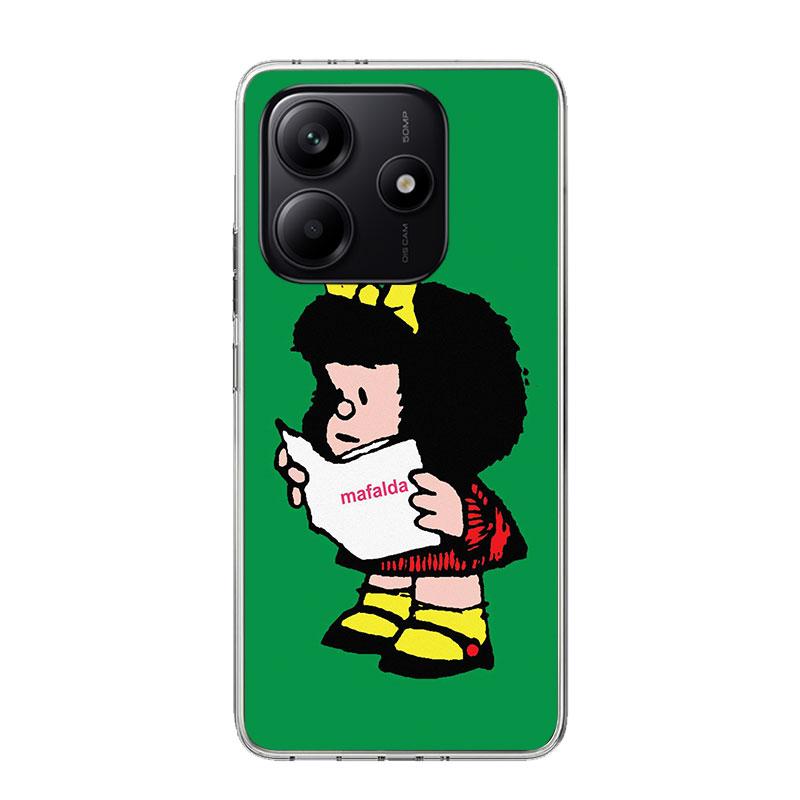 Cartoon Cute Mafalda Case Phone Cover for Xiaomi Redmi Note 14 13 12S 12 11S 11 11T 11E 10S 10 Pro Plus 9 9S 5G + Trend Fundas