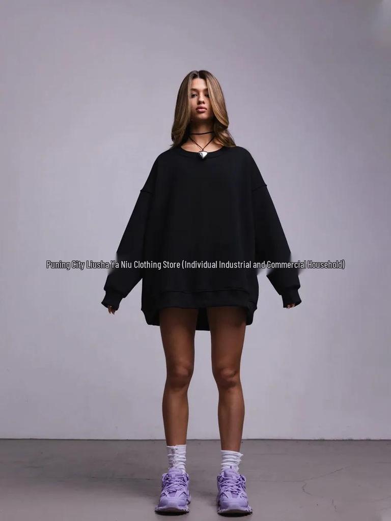 Comfortable Oversized Casual Hoodie with Stylish Cover-Up Design
