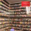 Multi-layer Black Wall-mounted Display Rack for Dolls, LEGO, Hand-made Figures, and Pop Mart Blind Box Molly