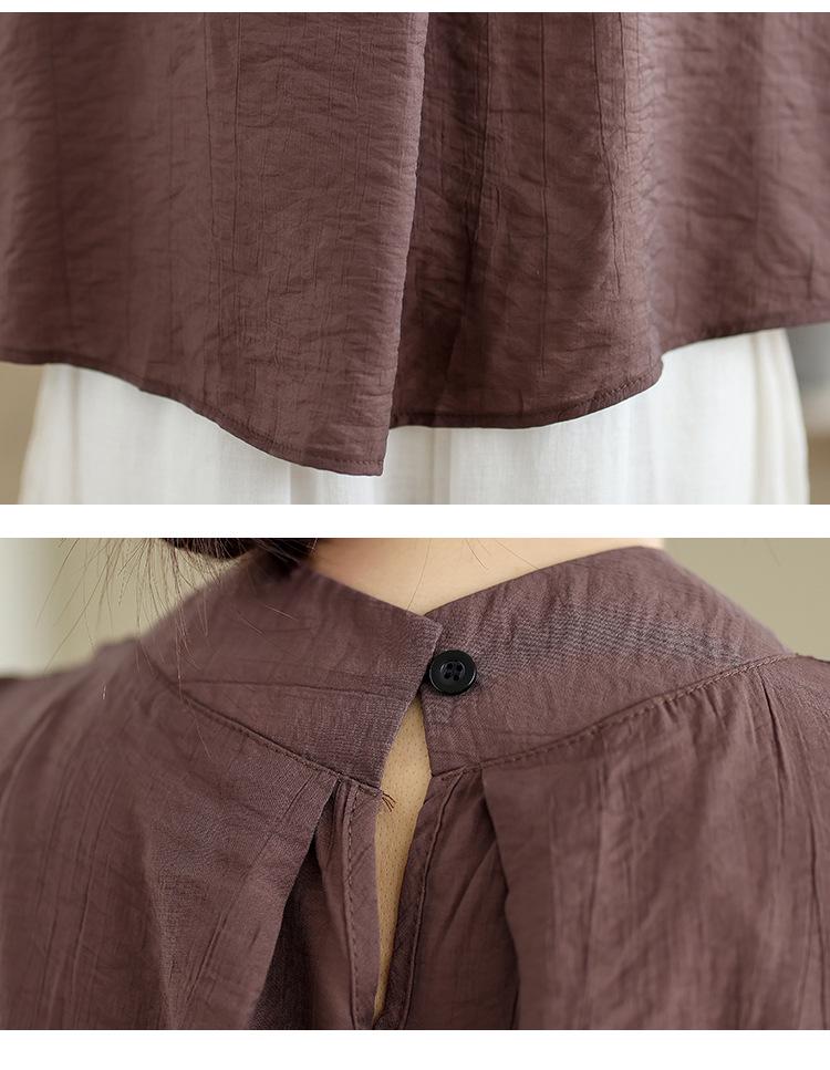 2025 Summer Textured Ramie Cotton-Linen Women's Stylish Sleeveless Vest