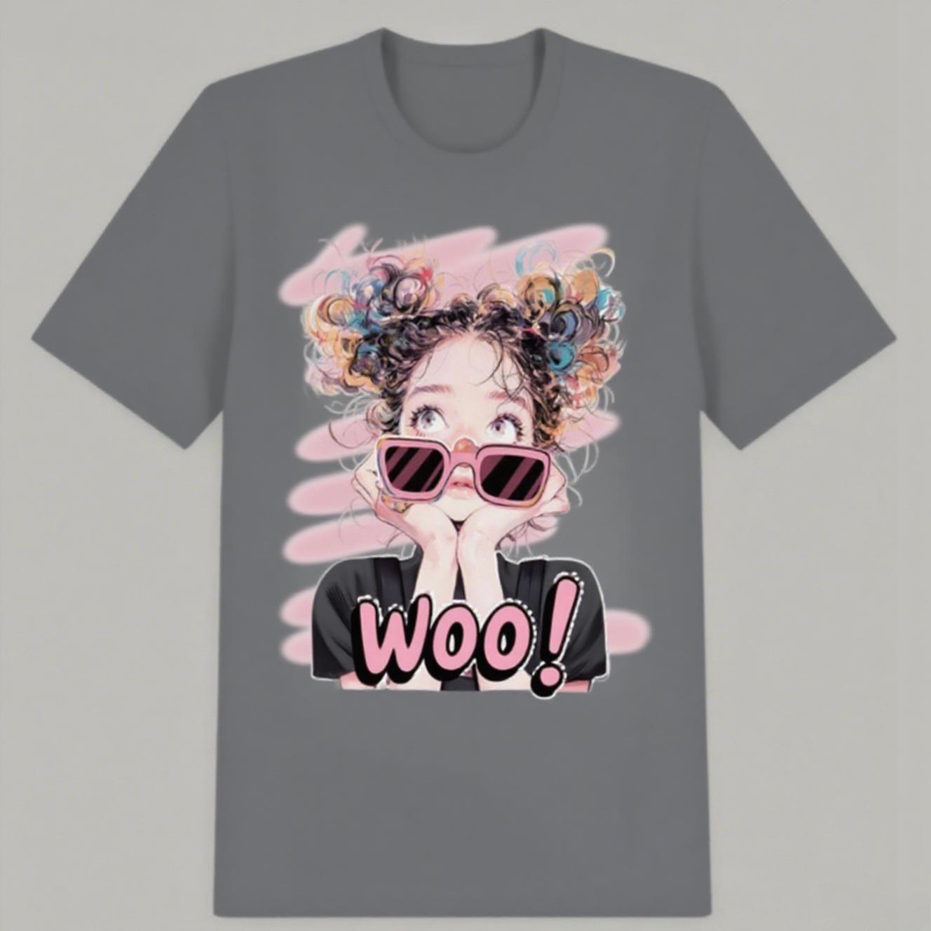 

Couples Casual and High-quality Are Fashionable Street Daily Style High-quality Printed Cotton Short-sleeved Hot Trend T-shirt S