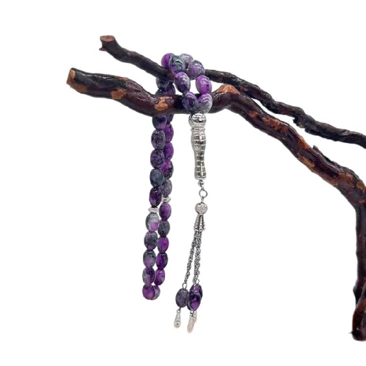 Handmade Glass Bead Rosary Bracelets Cross Pendants Bracelets Catholicism Prayer