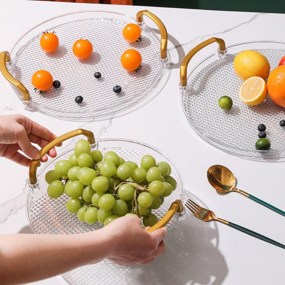 Průhledný podnos na dort Plastové čajové podnosy Servírovací podnosy Talíř na dort Chléb