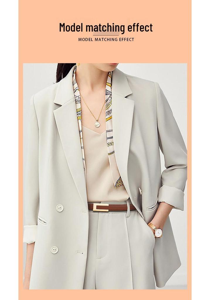 Women's Fashionable Gold Buckle Leather Belt - Versatile Cowhide Waistband for Dresses and Pants