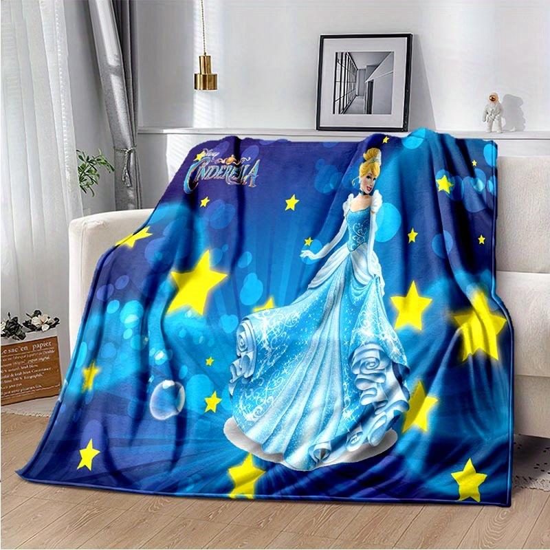 1pc Princess Printing Blanket - Soft, All-Season Throw for Living Room, Bedroom,Personalized Gift with Adorable Cartoon Design