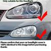 Head Lights Cover for VW Golf 5 MK 5 Jetta A5 GT GTI R32 2005-09 Transparent Housing Front Headlights Lens Shell Glass Lampcover
