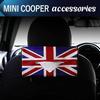 SKYBELL Tissue Case, Car Accessory for BMW Mini Cooper, Headrest Hanging, Leather, Convenient Item (Union Jack)