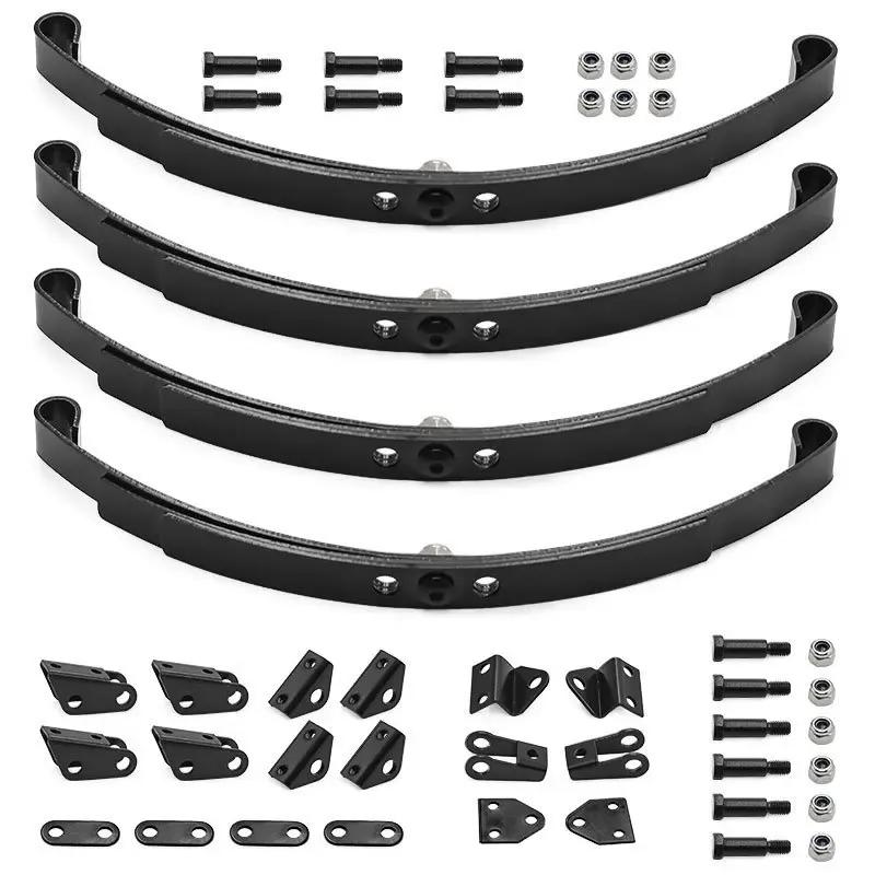 1/14 Tamiya RC Truck Steel Leaf Spring Set Front/Rear Suspension & Lifting Lugs for Tractor Trailer Model Car Replacement Parts