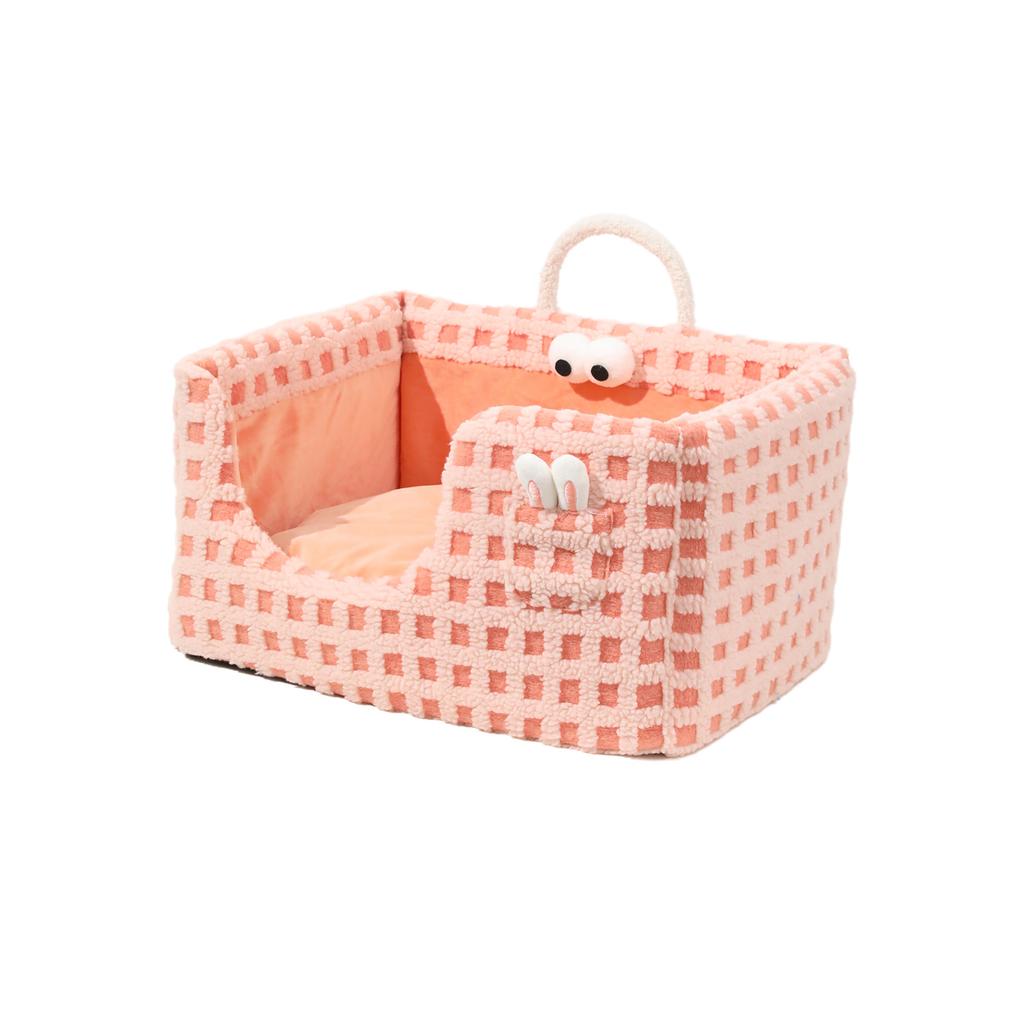 Doghouse Detachable and Washable Pet Nest Autumn and Winter New Style Woven Rabbit Ear Pocket Sponge Nest Cat Nest