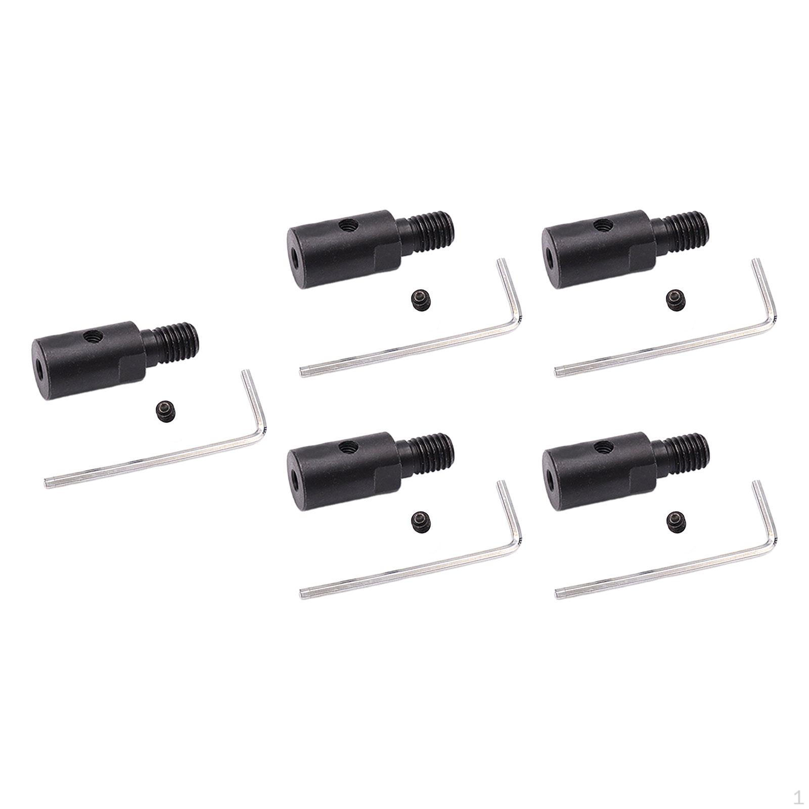 

5 комплектов разъема вала двигателя угловой шлифовальной машины M10, преобразователь резьбы из легированной стали для пильного полотна с L 5mm Inner Diameter