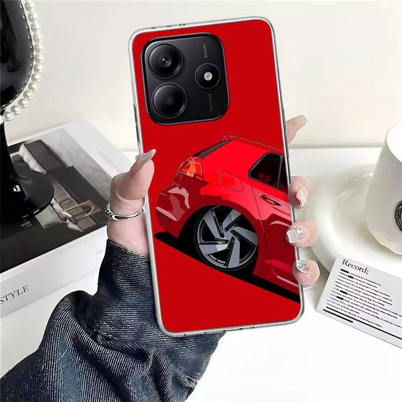 Cool MK4 MK5 Golf Car Soft Phone Case For Xiaomi Redmi Note 15 14 14S 13 12 Pro Plus 12S 11 11S 11E 10 10S 11T 5G Fundas Coque R