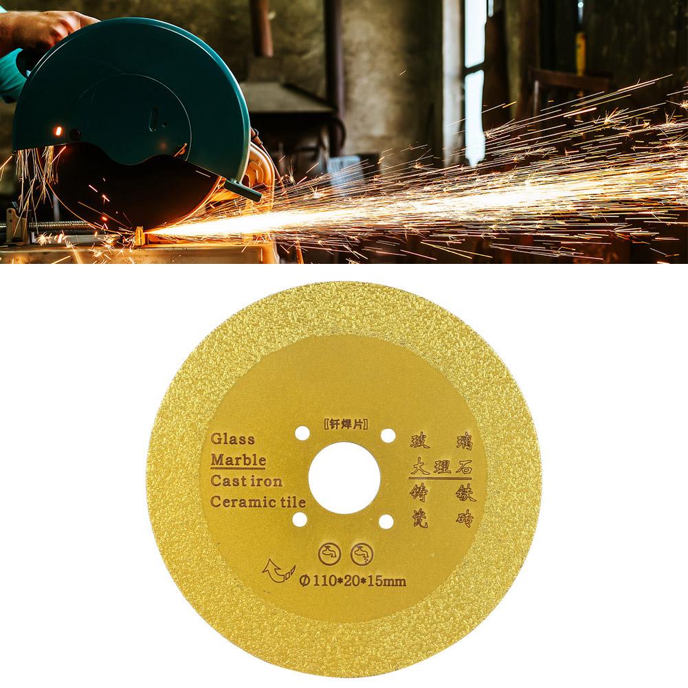 110mm Diamond Cutting Grinding Disc Brazed Saw Blade Wheel for Ceramic Glass Stones (#01)