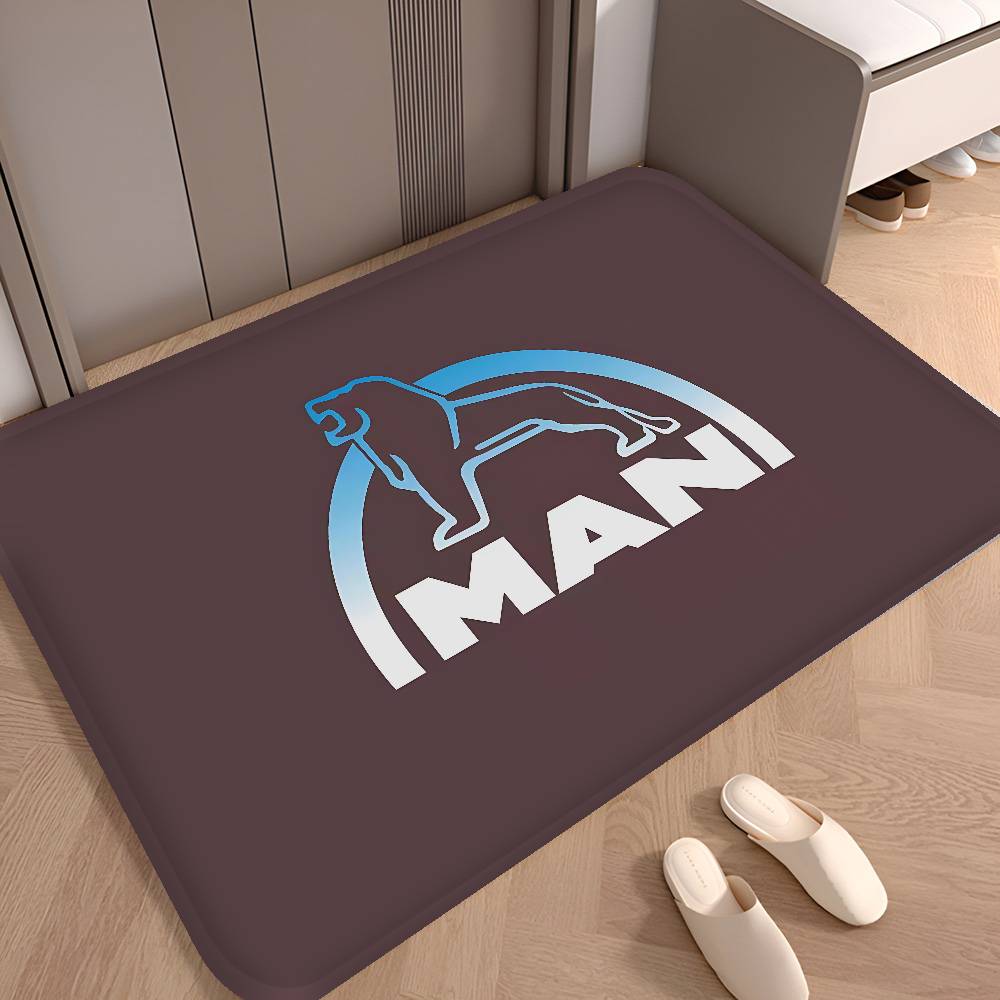 M-Man Truck Logo Door Mat Nordic Style Bedroom Living Room Doormat Home Balcony Anti-Slip Alfombra