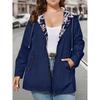 Women's Lightweight Zip-up Hooded Windbreaker Jacket Thin Outdoor Windproof Outerwear