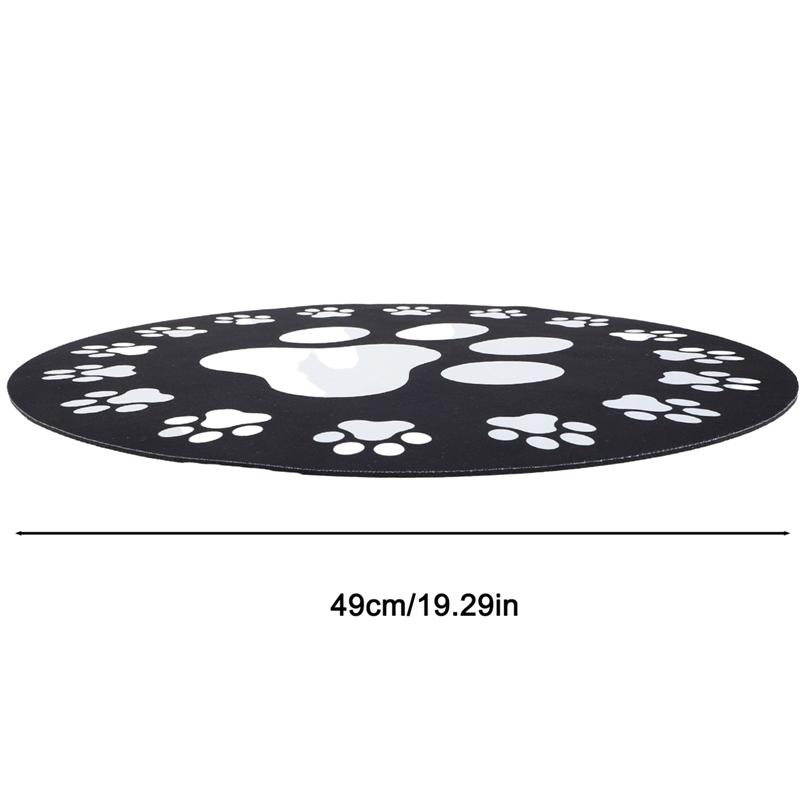 Pet Feeding Mat Dog Dish Mats Cartoon Paw Dog Feeding Mat Non-slip Absorbent Pet Bowl Pad Diatom Mud Pet Placemat Pet Shop