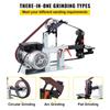 2Hp Belt Grinder Constant Speed 2 X 82 Inch Belt Disc Sander with 3 Grinding Wheel 110V Bench Sander 12 Inch Wheel and Flat Platen Tool Rest for Knife