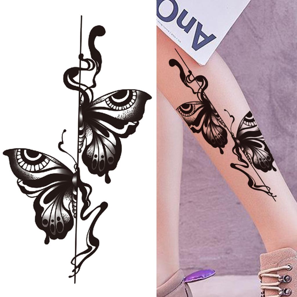 Realistische Nep Pioenroos Tijdelijke Tatoeages Voor Vrouwen Meisje Zwarte Roos Olifant Bloemen Tatoeage Sticker Tijger Anemoon Tatoeages Halfmouw