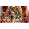 Christmas Banner Gift Box Pattern Christmas Party Banner Pet Christmas Banner Pet Theme For Home Decoration Holiday Celebration
