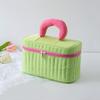 Travel Makeup Case Women Contrasting Color Cosmetic Bag Large Capacity Cosmetic