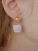 Cerabonito Movement Marbling Earrings (Pink 1)