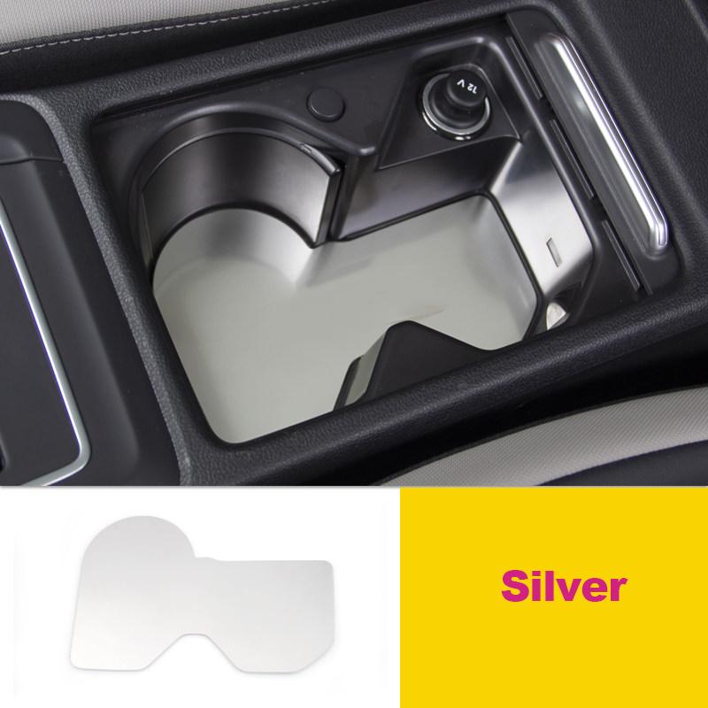 For Volkawagen VW Golf 8 MK8 2022 Stainless Steel Car Front Row Cup Holder Cover Mat Pad Auto Interior Accessories