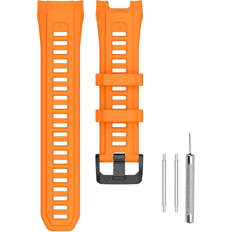 Sport Band Compatible with Garmin Instinct 3 45mm/50mm SOLAR/AMOLED Soft Silicone Adjustable Watch Band Replacement Strap Bracelet Wristband
