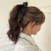 Korean Fashion Bow Banana Clip for Thick Hair - Vertical Ponytail Hairpin