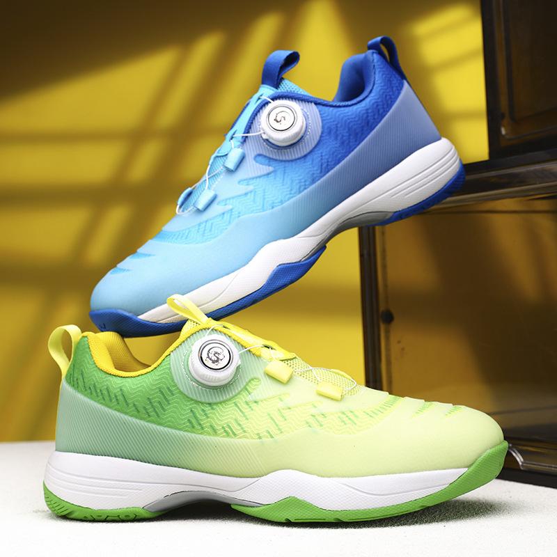 Mandarin duck badminton shoes rotating buckle male and female students table tennis shoes tennis volleyball sports shoes casual shoes
