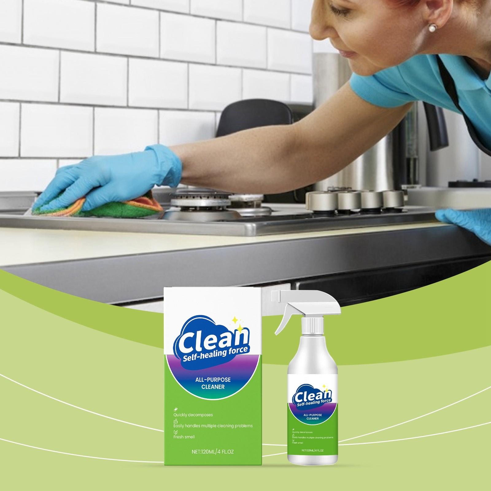 

Этот многофункциональный чистящий спрей не оставляет следов и подходит для ванных комнат, кухонь, стекла и т.д., 120 мл One Size белый