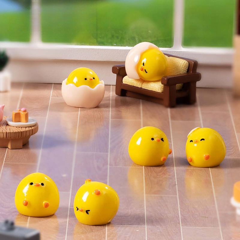 1 Set Cartoon White Rabbit Cat Miniatures Resin Animal Ornaments Fairy Garden Decoration Micro Landscape