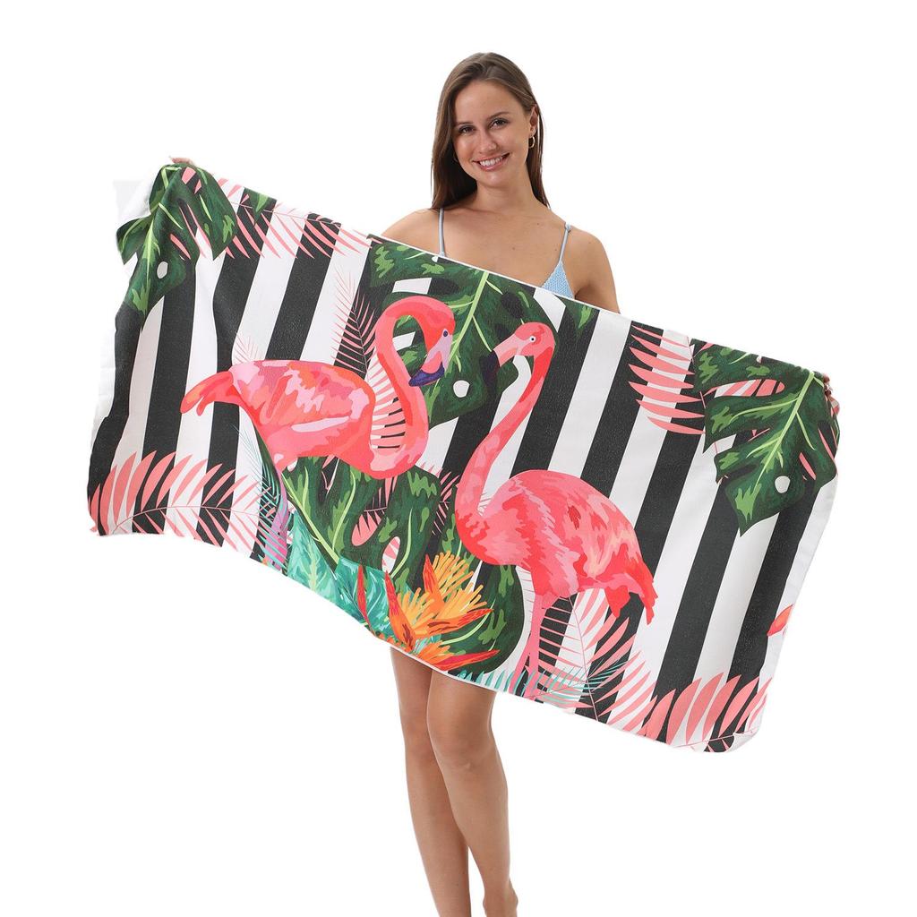Active Beach Towel 70 * 140 Collection, Microfiber Printed Beach Towel, Absorbent Towel 70 * 140cm 230g