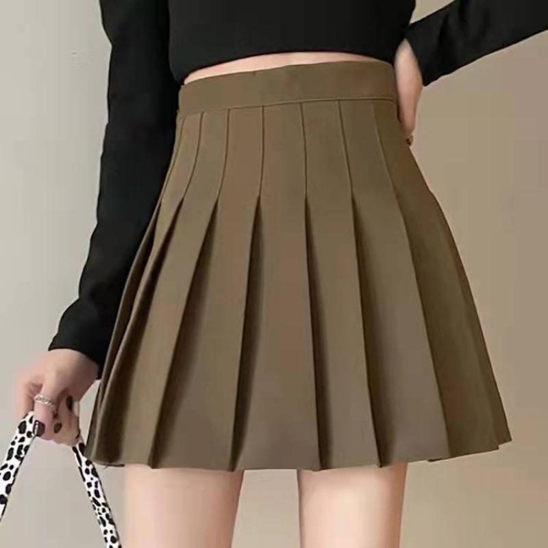 

Женская шерстяная миди-юбка с высокой талией - Осень/Зима 2023, Плотный плиссированный дизайн, Защита от просвечивания. S (Recommended 85-95 Jin)