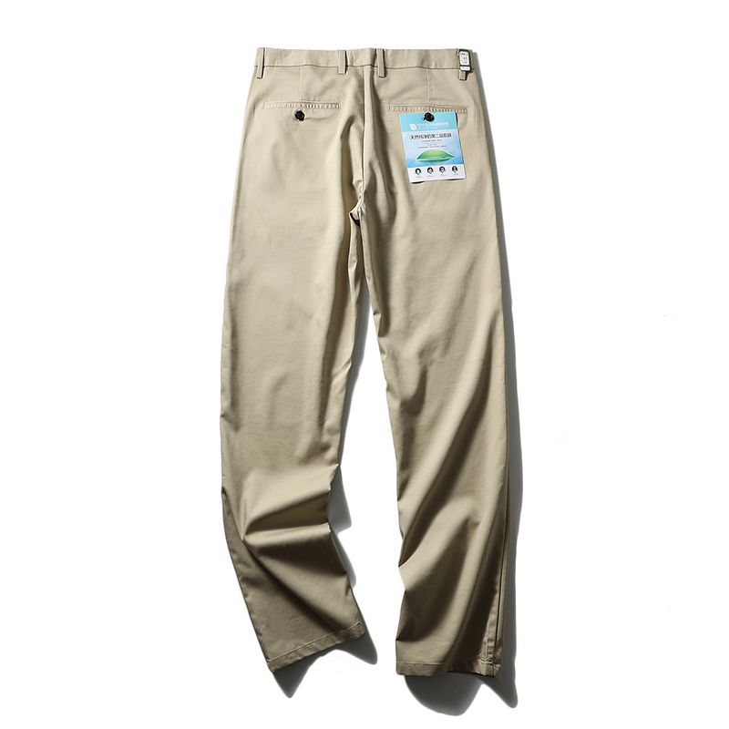 Lyocell Fiber! Foreign Trade Export Surplus Spring/Summer Men's Straight-Leg Comfortable Stretchy Breathable Casual Dress Pants