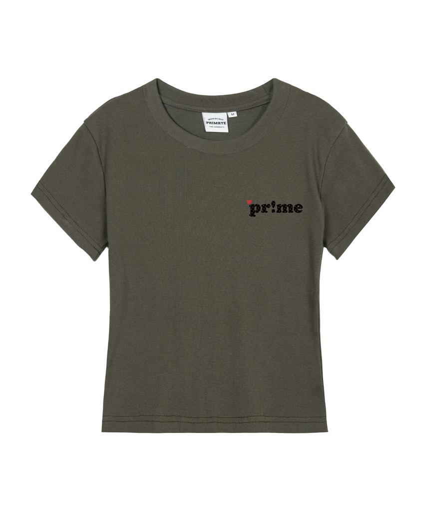 PRIMATE Mini Heart Prime Women'S Slim Fit Short Sleeve T-Shirt 5 Colors